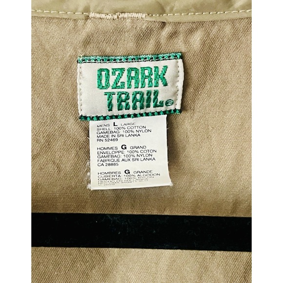 Ozark Trail Men's Hunting Vest‎ Size L Bird Shooting Khaki Gamebag Outdoors - Picture 2 of 8